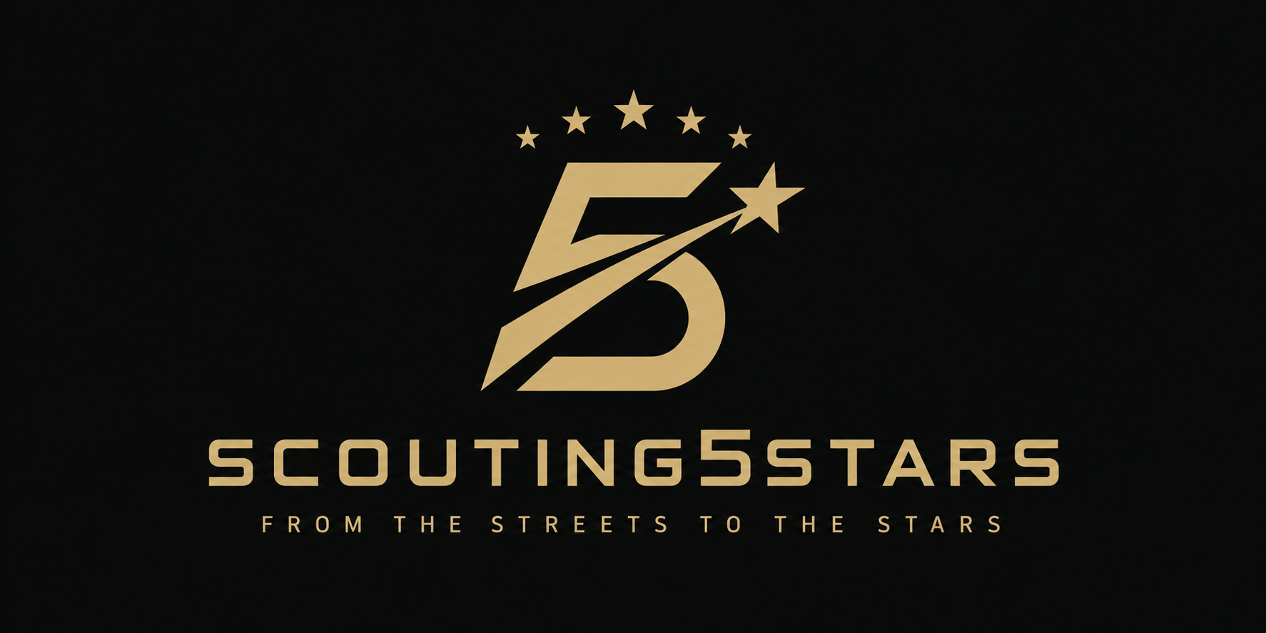 Scouting5stars — five stars above a gold 5 monogram. From the Streets to the Stars.